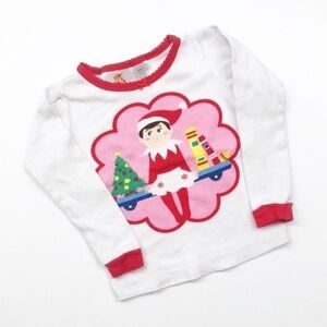 Elf On A Shelf Christmas toddler girl pajama top